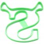 SHREK S LOGO HEAD HORNS GREEN OGRE MONSTER CREATURE COOKIE CUTTER USA PR2528