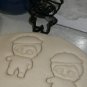 BEATNIK BABE WHITE HAIR STRIPED SHIRT BLACK BERET COOKIE CUTTER USA PR2511