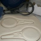 TENNIS RACKET SPORT ATHLETIC BALL MATCH POINT SERVE COOKIE CUTTER USA PR2499