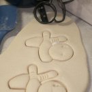 BOWLING PINS BOWL LANE FRAME 10 TEN PIN SPORT ATHLETICS COOKIE CUTTER USA PR2497