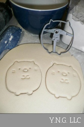 Cat Kitty Kitten Round Ball Puffy Cute Animal Cookie Cutter USA PR2471