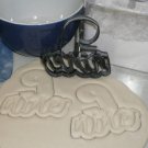 NUMBER NINE 9 WITH WORD LETTERED BIRTHDAY ANNIVERSARY COOKIE CUTTER USA PR2410