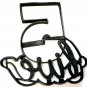 NUMBER FIVE 5 WITH WORD LETTERED BIRTHDAY ANNIVERSARY COOKIE CUTTER USA PR2406