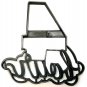 NUMBER FOUR 4 WITH WORD LETTERED BIRTHDAY ANNIVERSARY COOKIE CUTTER USA PR2405