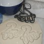 NUMBER TWO 2 WITH WORD LETTERED BIRTHDAY ANNIVERSARY COOKIE CUTTER USA PR2403