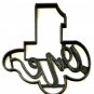 NUMBER ONE 1 WITH WORD LETTERED BIRTHDAY ANNIVERSARY COOKIE CUTTER USA PR2402