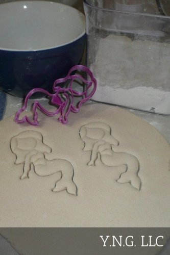 MERMAID LONG HAIR DOWN FOLKLORE AQUATIC OCEAN CREATURE COOKIE CUTTER USA PR2440