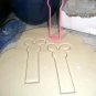 EASTER BUNNY OUTLINE STICK SPRING SEASON RABBIT EARS COOKIE CUTTER USA PR2432
