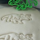 TRICERATOPS DINOSAUR JURASSIC LARGE FRILL THREE HORNED COOKIE CUTTER USA PR2399
