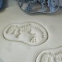 TYRANNOSAURUS REX FOSSIL T-REX DINOSAUR SKELETON COOKIE CUTTER USA PR2396