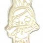 HOPS DETAILED WHITE BUNNY EARS SURPRISE DOLL SERIES COOKIE CUTTER USA PR2386
