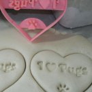 I LOVE PUGS HEART PUG DOG BREED ANIMAL PET PUPPY SIT COOKIE CUTTER USA PR2370