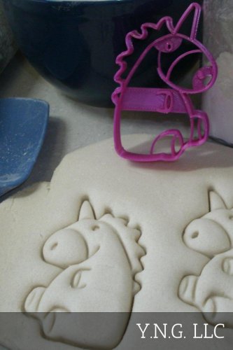 UNICORN STUFFED LEGENDARY CREATURE ANIMAL BEAST POINT COOKIE CUTTER USA PR2356