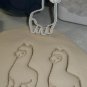 LLAMA LONG NECK FLEECE WOOL ALPACA ZOO OR FARM ANIMAL COOKIE CUTTER USA PR2340