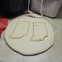 RENSSELAER INDIANA STATE OUTLINE SHAPE MAP MIDWEST COOKIE CUTTER USA PR2315