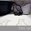 CROW AMERICAN BLACK OSCINE PASSERINE BIRD CORVUS CORVID COOKIE CUTTER USA PR2281