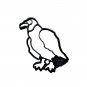 CROW AMERICAN BLACK OSCINE PASSERINE BIRD CORVUS CORVID COOKIE CUTTER USA PR2281