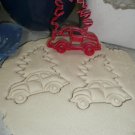 BEETLE CAR WITH CHRISTMAS TREE HOLIDAY VINTAGE VEHICLE COOKIE CUTTER USA PR2253