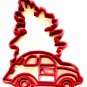 BEETLE CAR WITH CHRISTMAS TREE HOLIDAY VINTAGE VEHICLE COOKIE CUTTER USA PR2253