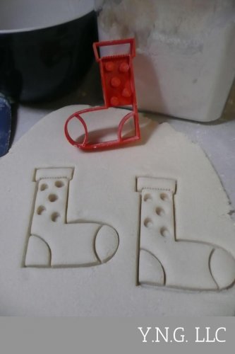 Christmas Sock Novelty Festive Stocking Cookie Cutter USA PR2203
