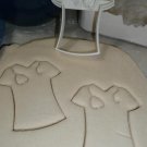 NURSE SCRUBS NURSES SHIRT UNIFORM TOP STETHOSCOPE COOKIE CUTTER USA PR2180