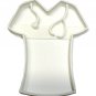 NURSE SCRUBS NURSES SHIRT UNIFORM TOP STETHOSCOPE COOKIE CUTTER USA PR2180