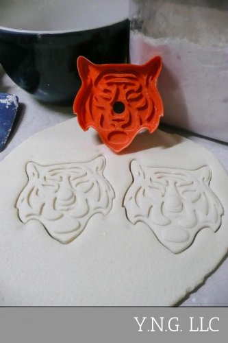 Tiger Face With Stripes Largest Feline Predator Animal Cookie Cutter USA PR2172