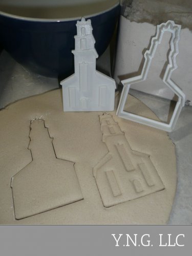 Church Outline and Stamp Embosser 2 Piece Cookie Cutter USA PR2170