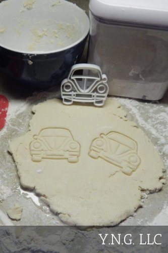 VW BEETLE BUG CAR FRONT VIEW HIPPIES LOVEBUG VEHICLE COOKIE CUTTER USA PR2160