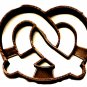 PRETZEL BAKED BREAD DOUGH TWISTED KNOT LOOP SOFT HARD COOKIE CUTTER USA PR2159