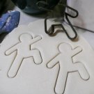 Running Moving Action Gingerbread Man Outline Christmas Cookie Cutter USA PR2153