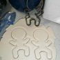 Big Inflated Head Gingerbread Man Outline Christmas Cookie Cutter USA PR2151