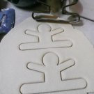 Split Jump Jumping Gingerbread Man Outline Christmas Cookie Cutter USA PR2150