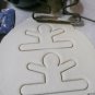 Split Jump Jumping Gingerbread Man Outline Christmas Cookie Cutter USA PR2150