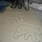 BEAR WALKING OUTLINE BLACK BROWN POLAR BEARS ZOO ANIMAL COOKIE CUTTER USA PR2102