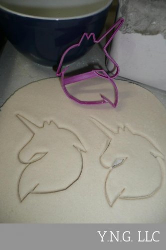 Unicorn Face Head Outline Magical Animal Cookie Cutter USA PR2043