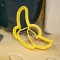 HALF PEELED BANANA FRUIT HEALTHY FOOD PLANTAIN MONKEY COOKIE CUTTER USA PR2106