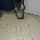 ROCK ON SIGN HAND SYMBOL GESTURE MUSIC SONG BAND COOKIE CUTTER USA PR2036