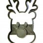 RUDOLPH RED NOSED REINDEER SANTA'S SLEIGH CHRISTMAS COOKIE CUTTER USA PR2032