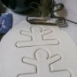 Split Jump Jumping Gingerbread Man Outline Christmas Cookie Cutter USA PR2150