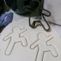 Running Moving Action Gingerbread Man Outline Christmas Cookie Cutter USA PR2153