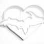 MICHIGAN UP UPPER PENINSULA OUTLINE WITH HEART SPECIAL COOKIE CUTTER USA PR999