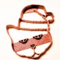 SANTA CAT KITTY WEARING HAT CHRISTMAS PET HOLIDAY SEASON COOKIE CUTTER USA PR938