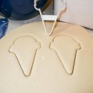 ICE CREAM ONE SCOOP WAFFLE CONE OUTLINE BIRTHDAY PARTY COOKIE CUTTER USA PR922