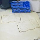 WAVING AMERICAN FLAG USA UNITED STATES STARS STRIPES COOKIE CUTTER USA PR902