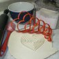 ASCENDING HEARTS LOVE GEOMETRY SHAPE SET OF 8 SPECIAL COOKIE CUTTERS USA PR901