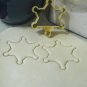 SHERIFF BADGE 6 POINT STAR FIRST RESPONDER WILD WEST COOKIE CUTTER USA PR892