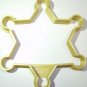 SHERIFF BADGE 6 POINT STAR FIRST RESPONDER WILD WEST COOKIE CUTTER USA PR892