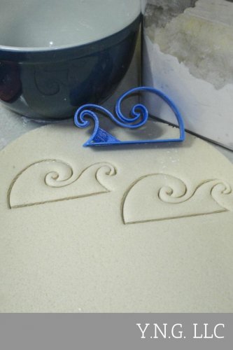 OCEAN WAVES CREST BEACH LAKE SEA SURF SPECIAL OCCASION COOKIE CUTTER USA PR891