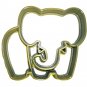 ELEPHANT MAMMAL TRUNK TUSK HERBIVORE WILDLIFE ANIMAL COOKIE CUTTER USA PR879